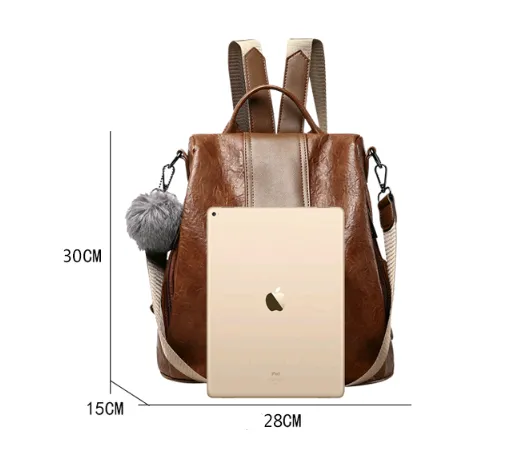 Soft PU Leather Backpack