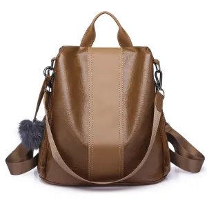 Soft PU Leather Backpack