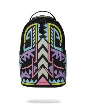 Sprayground AI Path to Future III Sandflower Glow in the Dark Backpack - Green / Purple