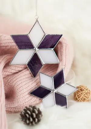 Stella- Christmas stars - Purple | White