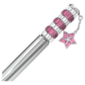 Swarovski Ballpoint Pen Star, Pink, Chrome Plated