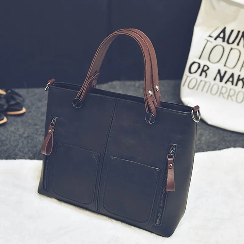 Tan Faux Leather Bag