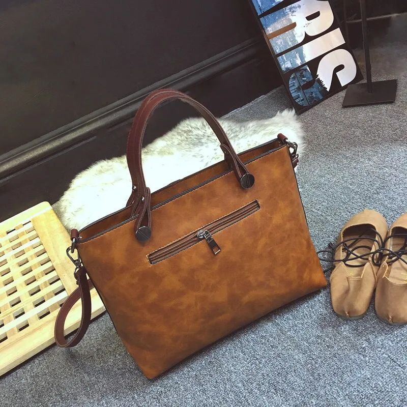 Tan Faux Leather Bag