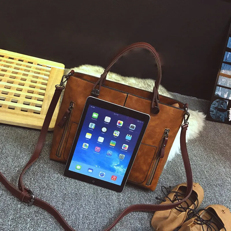 Tan Faux Leather Bag