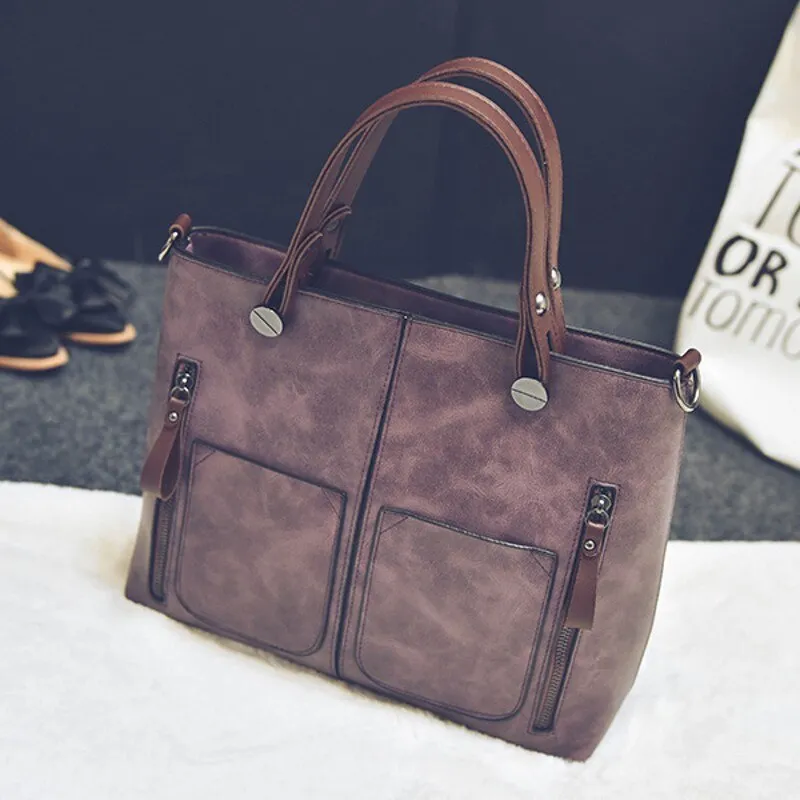 Tan Faux Leather Bag