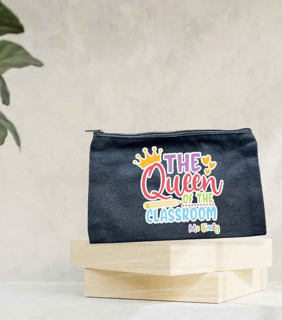 Teacher's Day Gift Pencil Case - Queen of the Classroom