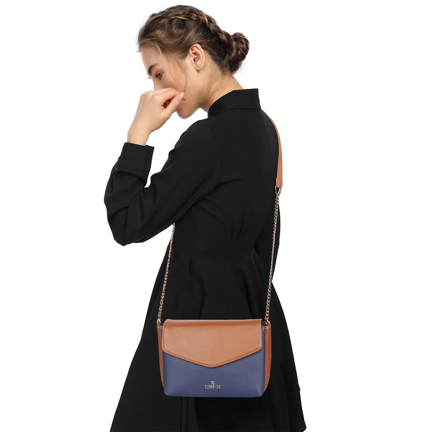 THE CLOWNFISH Endeavour Women Crossbody Sling Bag (Chocolate Brown)