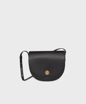 Vegetable Tanned Saddle Bag - Black